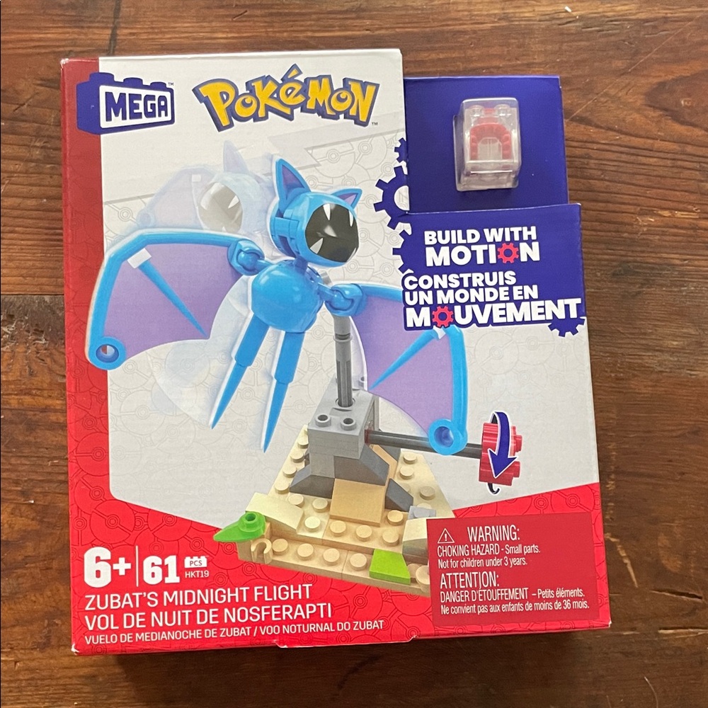 Mega Pokémon Zubat's Midnight Flight Building Set - Blue
